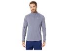 Nike Nikecourt Challenger 1/2 Zip Long Sleeve Top (light Carbon/light Carbon/gridiron) Men's Clothing