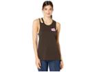 Chaser Vintage Jersey Deconstructed High-low Muscle (union Black) Women's Clothing