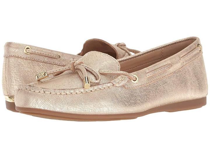Michael Michael Kors Sutton Moc (pale Gold) Women's Shoes