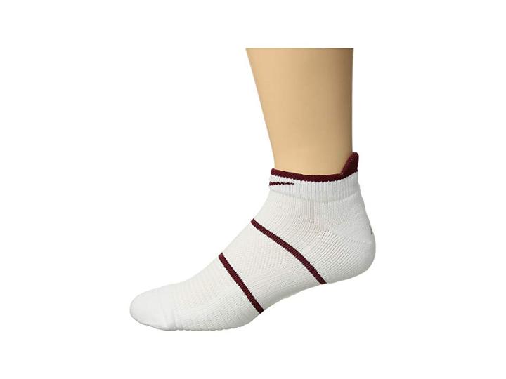 Nike Nikecourt Essentials No Show Tennis Socks (white/team Red) No Show Socks Shoes