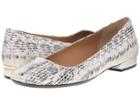 Calvin Klein Felice (soft White Muted Snake) Women's Flat Shoes