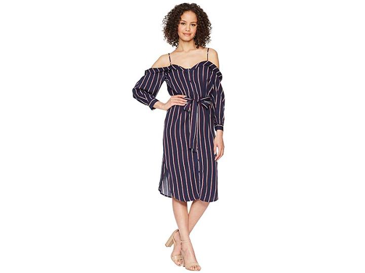 Bardot Paloma Stripe Dress (navy Stripe) Women's Dress