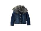 Splendid Littles Denim Jacket With Faux Fur Collar (toddler) (medium Stone) Girl's Jacket