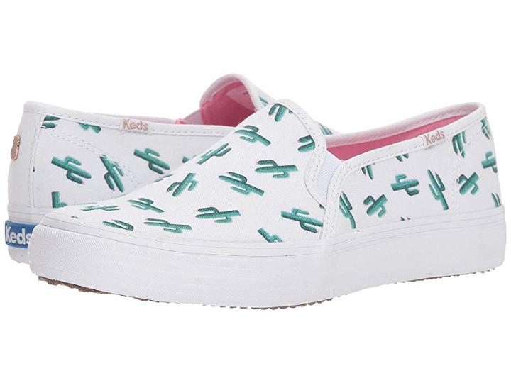 Keds Keds X Sunnylife Double Decker Cactus (white Multi Canvas) Women's Lace Up Casual Shoes