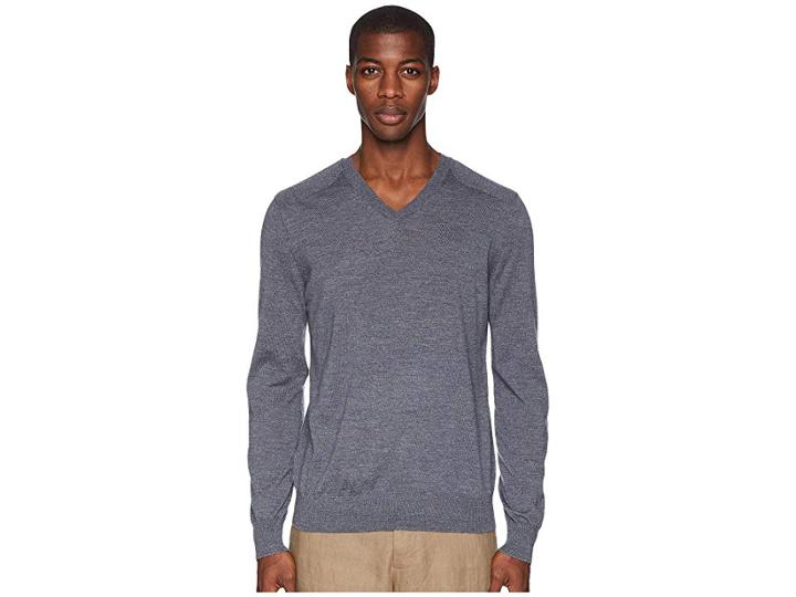 Vince Elbow Patch V-neck (carbon) Men's Clothing
