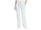 Juicy Couture Del Rey Velour Pants (crystal Clear) Women's Casual Pants