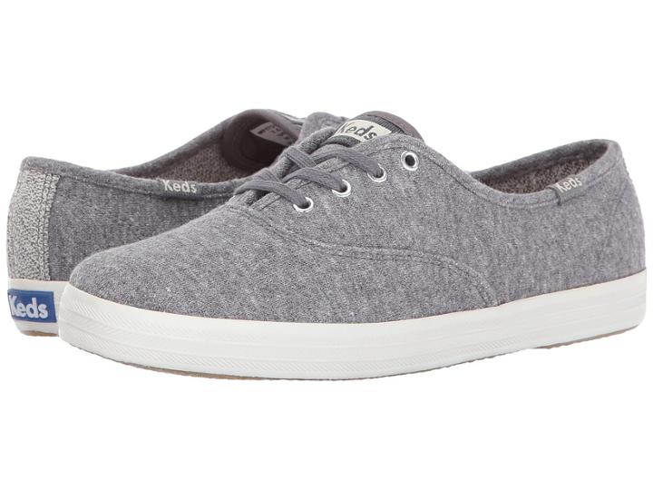 Keds Champion Sweatshirt Jersey (grey) Women's Lace Up Casual Shoes