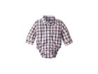 Janie And Jack Long Sleeve Button Up Bodysuit (infant) (multi) Boy's Jumpsuit & Rompers One Piece