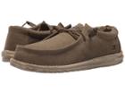 Hey Dude Wally L Canvas (olive) Men's Shoes