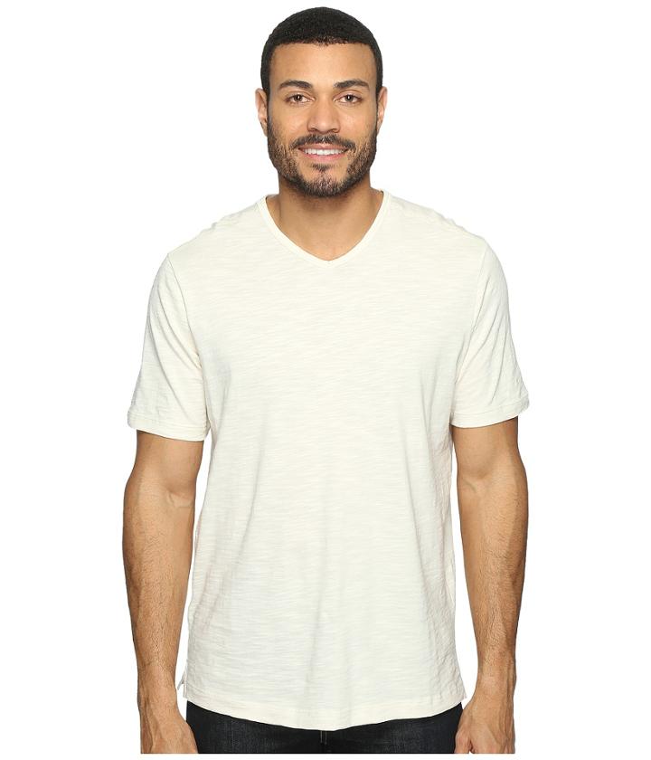 Tommy Bahama Portside Player V-neck Tee (coconut) Men's Short Sleeve Pullover