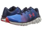 Under Armour Kids Ua X Level Scramjet (little Kid) (blue Circuit/elemental Radio Red) Boys Shoes