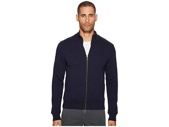 Belstaff Staplefield Fleece Zip-up Sweatshirt (navy) Men's Sweatshirt