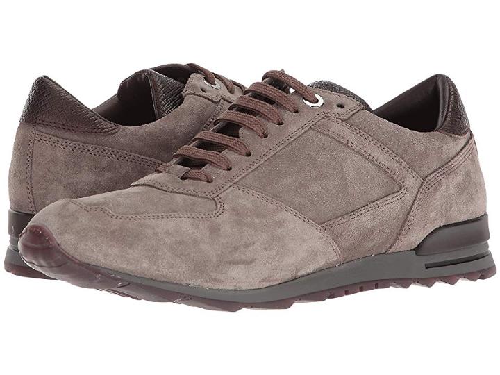 Canali Suede/leather Runner (grey) Men's Shoes