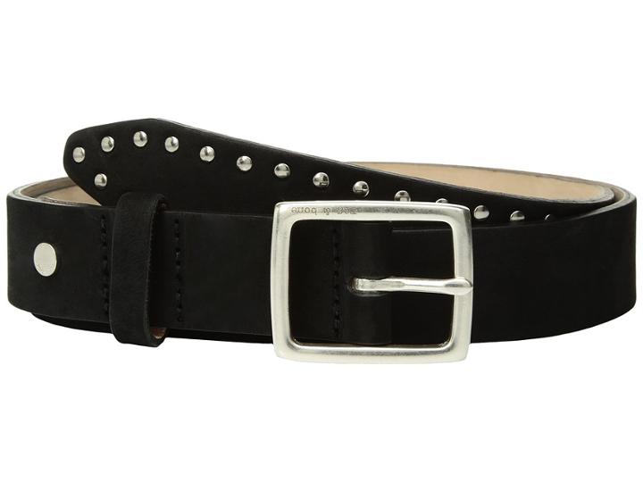 Rag & Bone Boyfriend Belt (black Studs) Women's Belts