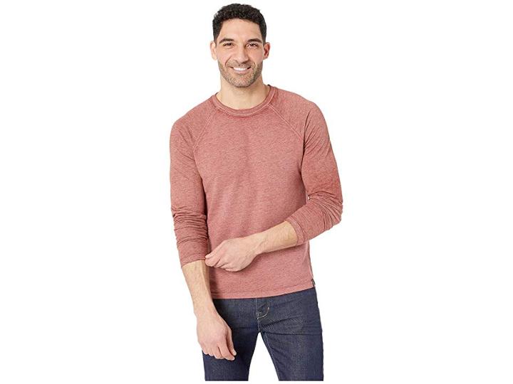 Lucky Brand Color Block Micro Terry Tee (cowhide) Men's T Shirt
