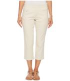 Jag Jeans Petite Petite Peri Straight Pull-on Twill Crop In Stone (stone) Women's Jeans