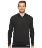 Agave Denim Latitude Long Sleeve 1/4 Zip 14gg Sweater (stretch Limo) Men's Long Sleeve Pullover