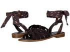 Nine West Xameera Wrap Sandal (black Multi/black Fabric) Women's Shoes