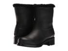 Hunter Original Lined Shearling Ankle Boot (black) Women's Rain Boots