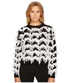 Sportmax Stagno Textured Zigzag Sweater (black) Women's Sweater