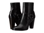Frye Laurie Harness Short (black Smooth Polished Veg) Women's Boots