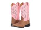 Old West Boots 18119 (tan Fry/pink) Cowboy Boots