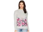 Joules Penny Embroidered Sweater (grey Marl) Women's Sweater