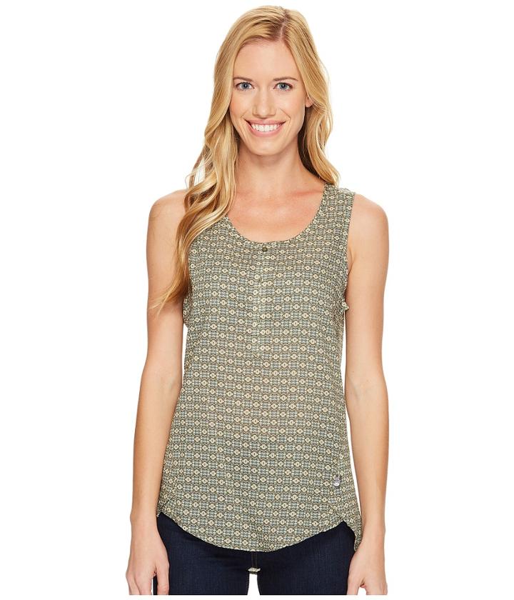 The North Face Touring Tank Top (deep Lichen Green Floral Print (prior Season)) Women's Sleeveless