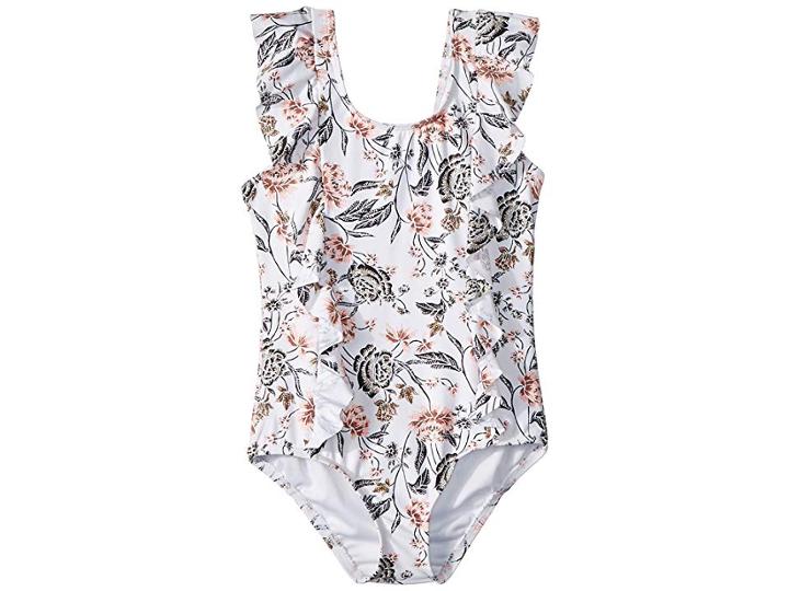 O'neill Kids Colleen One-piece (toddler/little Kids) (white) Girl's Swimsuits One Piece