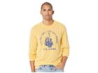Life Is Good Life Isn't Easy Fight Long Sleeve Cool T-shirt (baja Yellow) Men's T Shirt