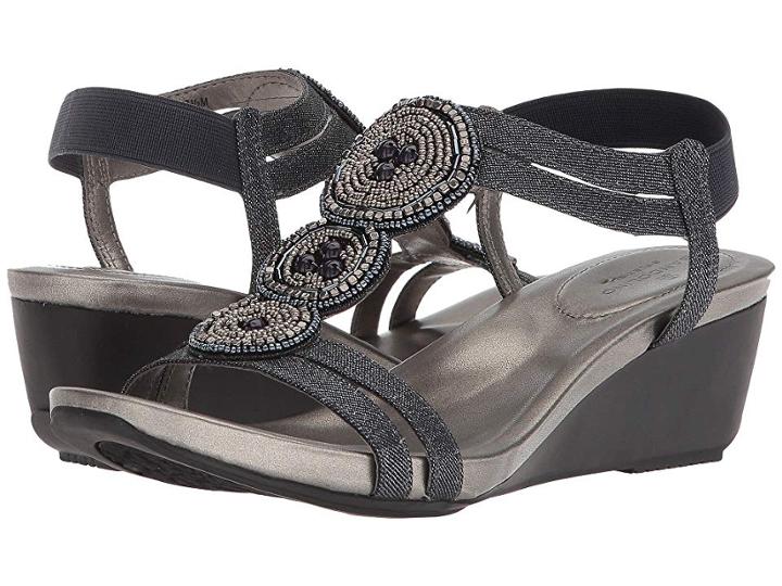 Bandolino Harman (storm Sparkle Denim/sleek Elastic) Women's Shoes