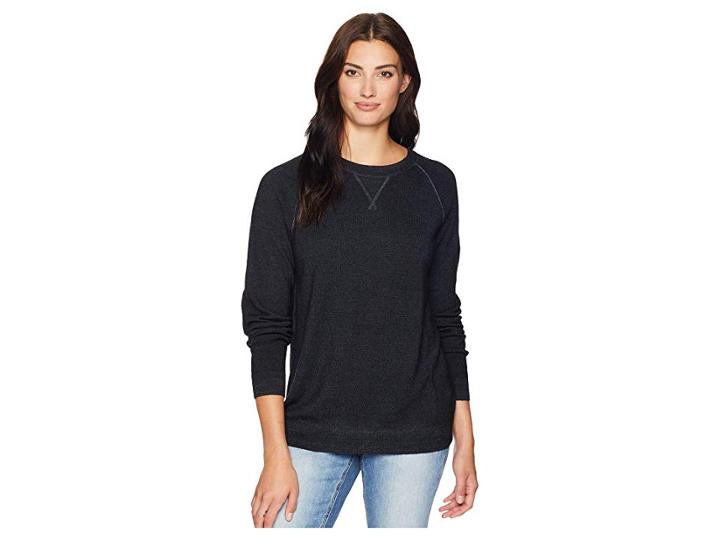Pendleton Merino Magic Wash Crew Neck (black) Women's Sweater