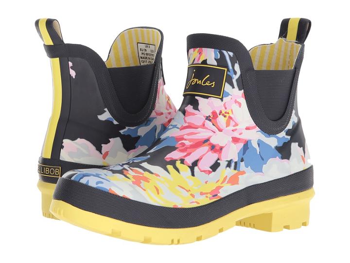 Joules Wellibob Chelsea Boot (navy Whitstable Floral Rubber) Women's Boots