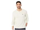 U.s. Polo Assn. Long Sleeve Thermal Henley Shirt (oatmeal Heather) Men's Long Sleeve Pullover
