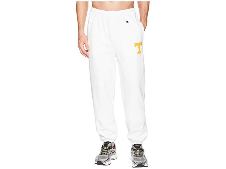 Champion College Tennessee Volunteers Eco(r) Powerblend(r) Banded Pants (white) Men's Casual Pants