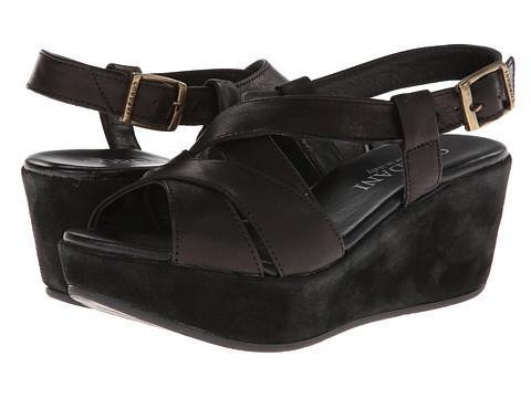 Cordani Darnell (black Leather) Women's Wedge Shoes