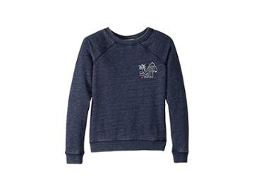 Roxy Kids Fingers Crossed Little Story Fleece (big Kids) (dress Blues) Girl's Sweatshirt