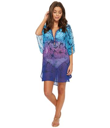 Bleu Rod Beattie Island Heat Caftan Cover-up (multi Cool) Women's Swimwear