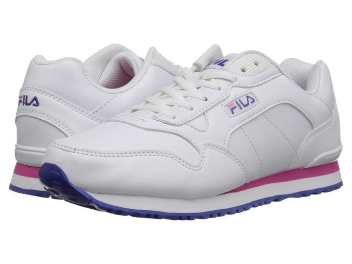 Fila Cress (white/royal Blue/pink Glo) Women's Shoes