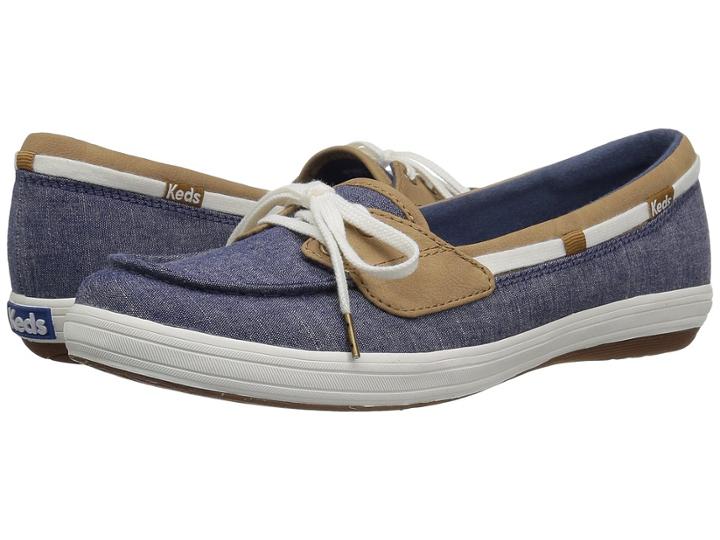 Keds Glimmer Chambray (navy) Women's Moccasin Shoes