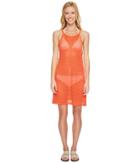 Prana Page Dress Cover-up (electric Orange) Women's Swimwear