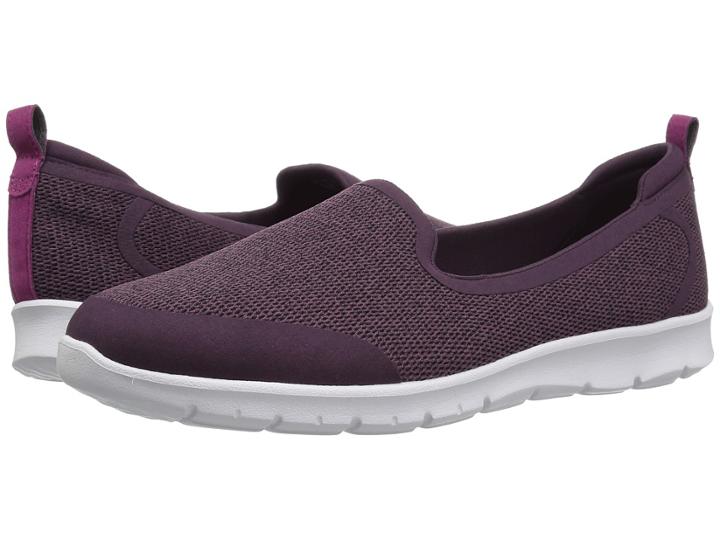 Clarks Step Allena Lo (aubergine Mesh) Women's  Shoes