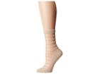Wolford Isabella Socks (white/toasted Almond) Women's Crew Cut Socks Shoes