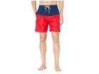 U.s. Polo Assn. Color Block Swim Shorts (engine Red) Men's Swimwear