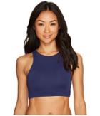 Carve Designs Sanitas Reversible Bikini Top (anchor/aqua Bahama) Women's Swimwear