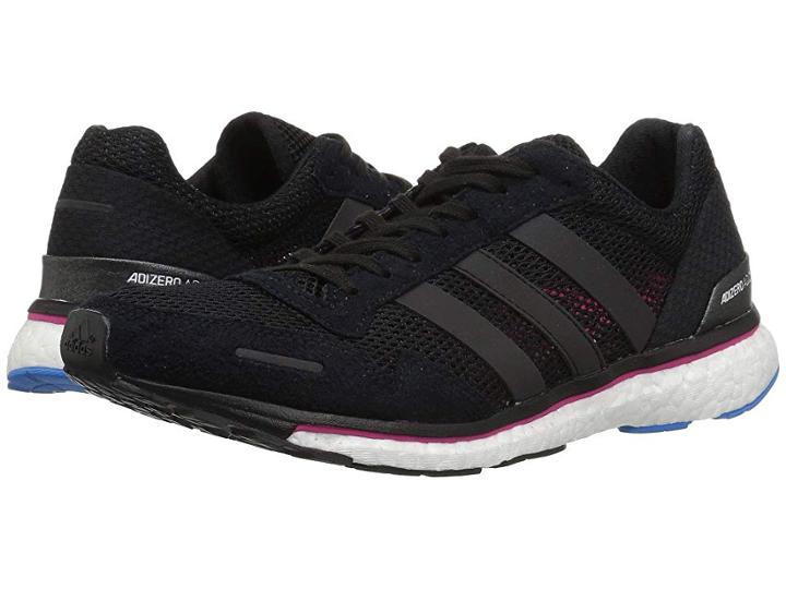 Adidas Running Adizero Adios 3 (black/real Magenta/bright Blue) Women's Shoes