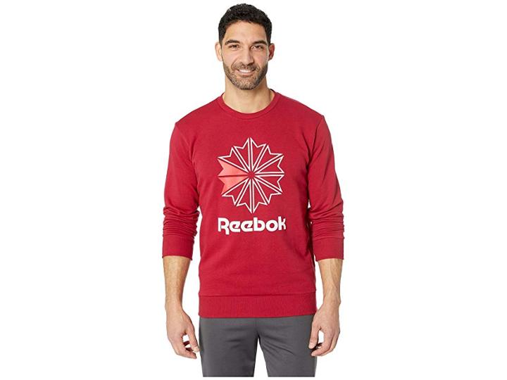 Reebok Activchill Ft Big Starcrest Crew (cranberry Red) Men's Clothing