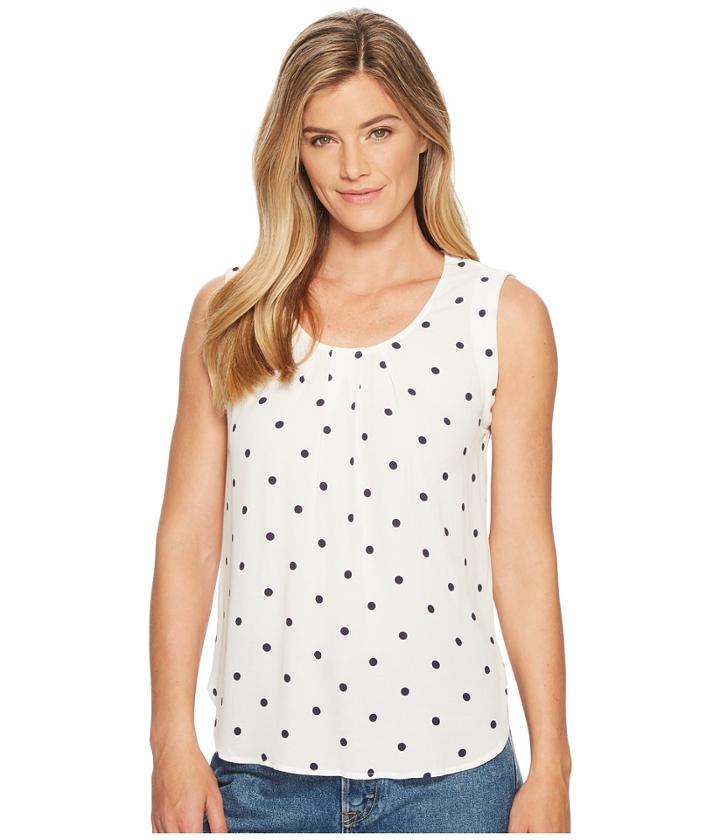 Joules Alyse Printed Sleeveless Top (cream Spot) Women's Sleeveless