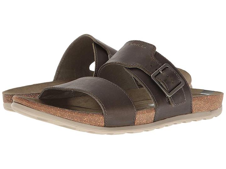 Merrell Downtown Slide Buckle (dusty Olive) Men's Sandals