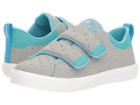Native Kids Shoes Monaco Hl Ct (little Kid) (pigeon Grey Coated/pool Blue/shell White) Kids Shoes